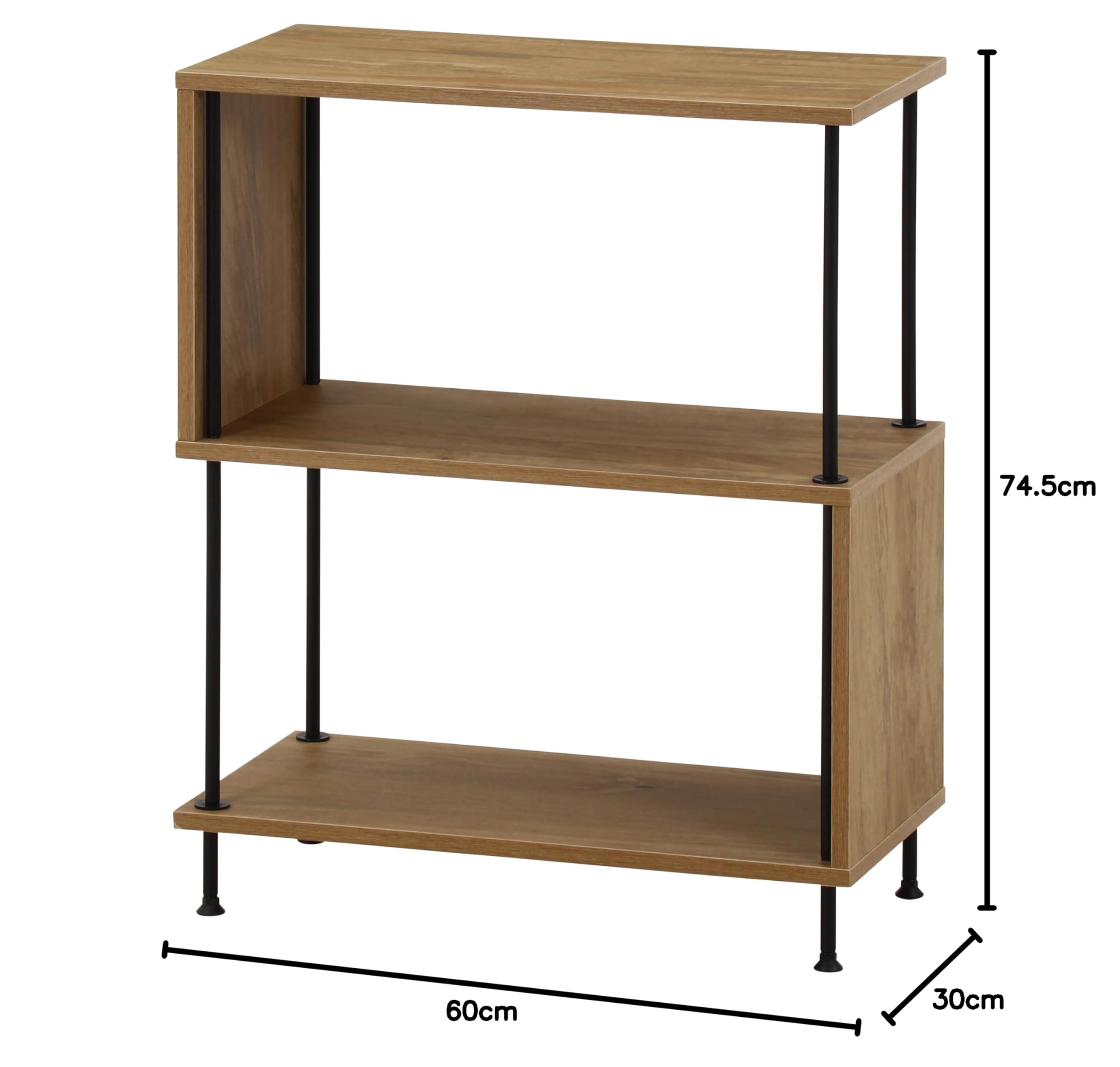 ③棚の上部分 山善（YAMAZEN） ラック 棚 木製棚板 3段 幅65 奥行き41.5 高さ85cm
