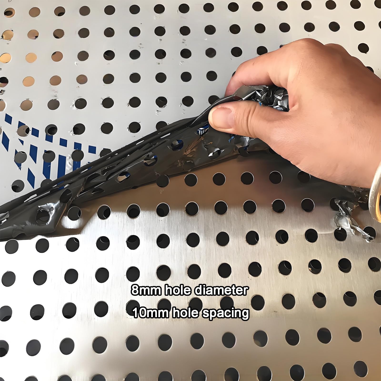 Blacha perforowana ze stali nierdzewnej, Blacha perforowana ze stali nierdzewnej 304 w wielu rozmiarach do filtracji wentylacyjnej(W50*L700cm/W19.6*L275.5in)
