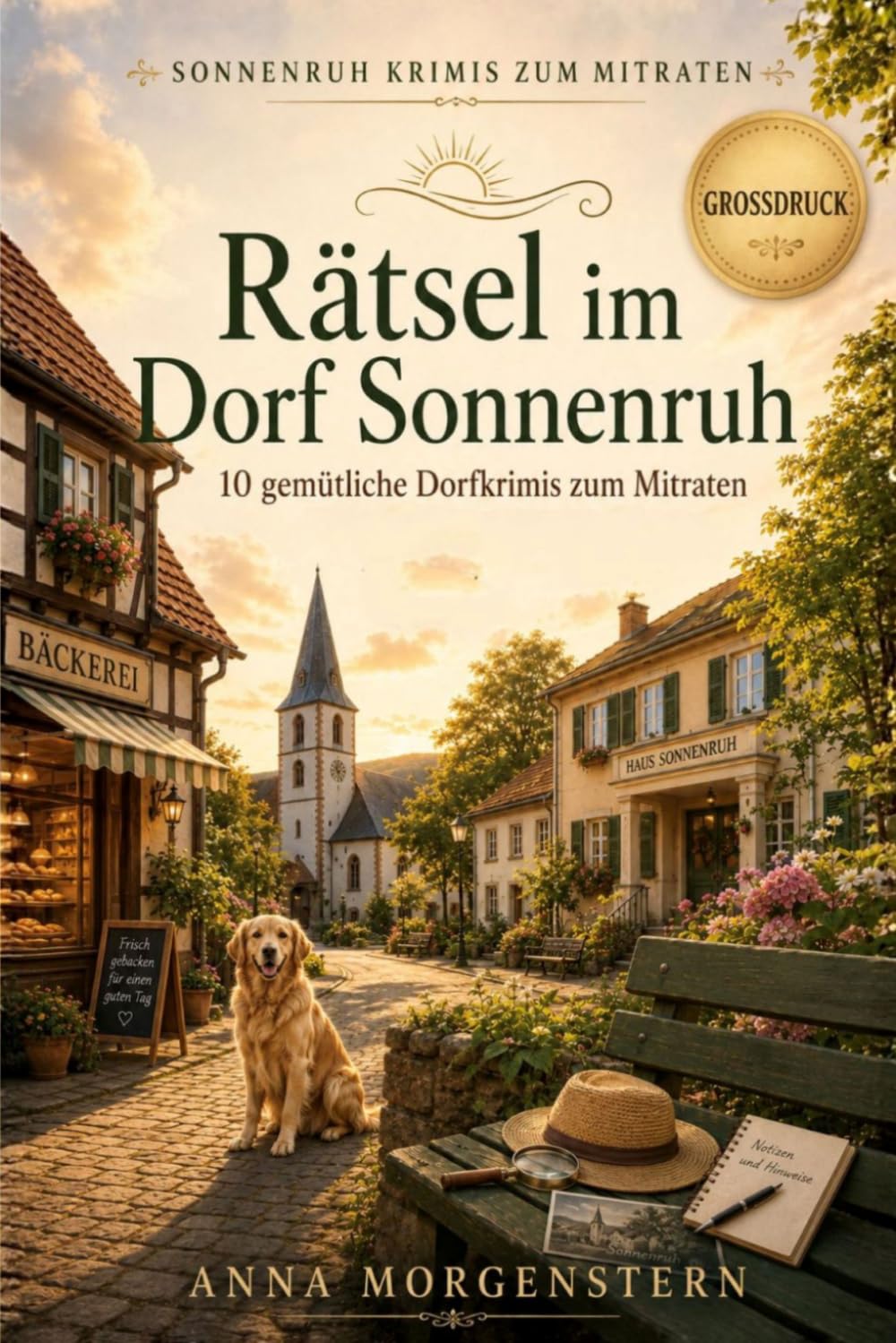 Rätsel im Dorf Sonnenruh: 10 gemütliche Dorfkrimis zum Mitraten für Senioren in Großdruck