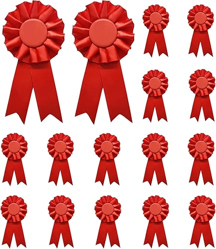 16 cintas de premio en blanco, cinta de primer lugar, cinta de roseta para medallas, cintas de reconocimiento, cinta de participación, para