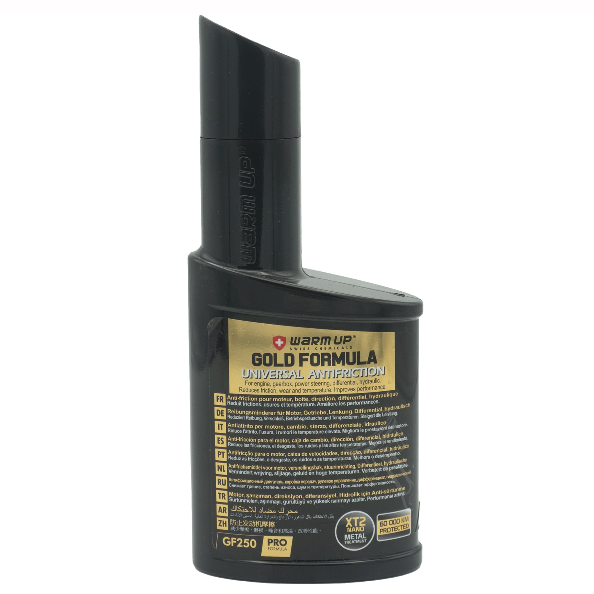 Warm Up Gold Formula Producto Antifricción para Motor, Caja De Cambios, Diferenciales, Sistema Hidraulicos, Compatibilidad con Diferentes Tipos de lubricantes: