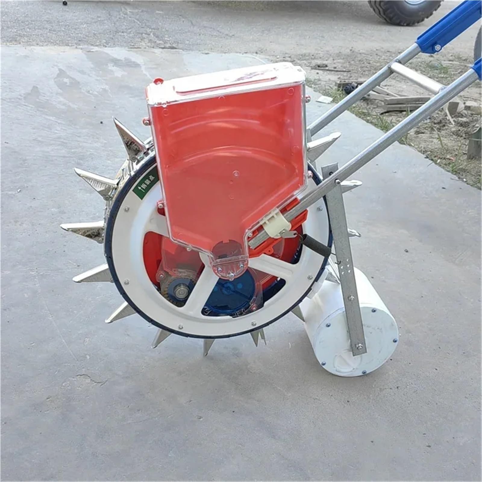 Strumenti per Semina Piantatrice di fagioli e mais a spinta manuale Strumenti Agricoli