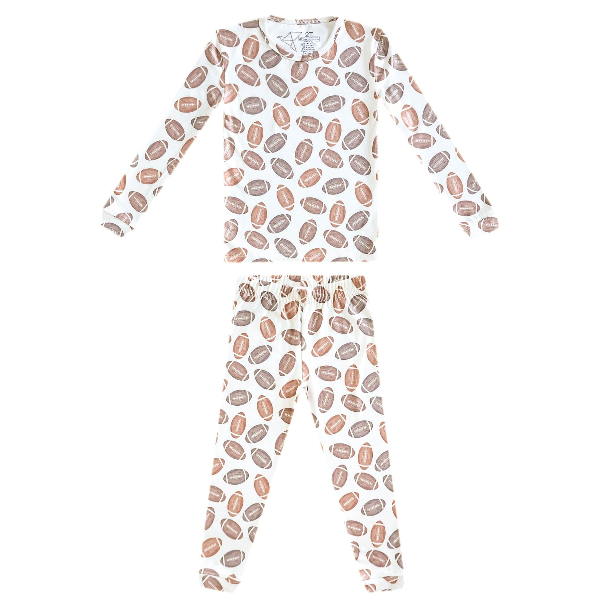 Copper Pearl Two Piece Long Sleeve Toddler Pajamas PJ Sets for Boys and Girls - Adorable Pattern Pajamas, Breathable Fabric to Keep Cool While