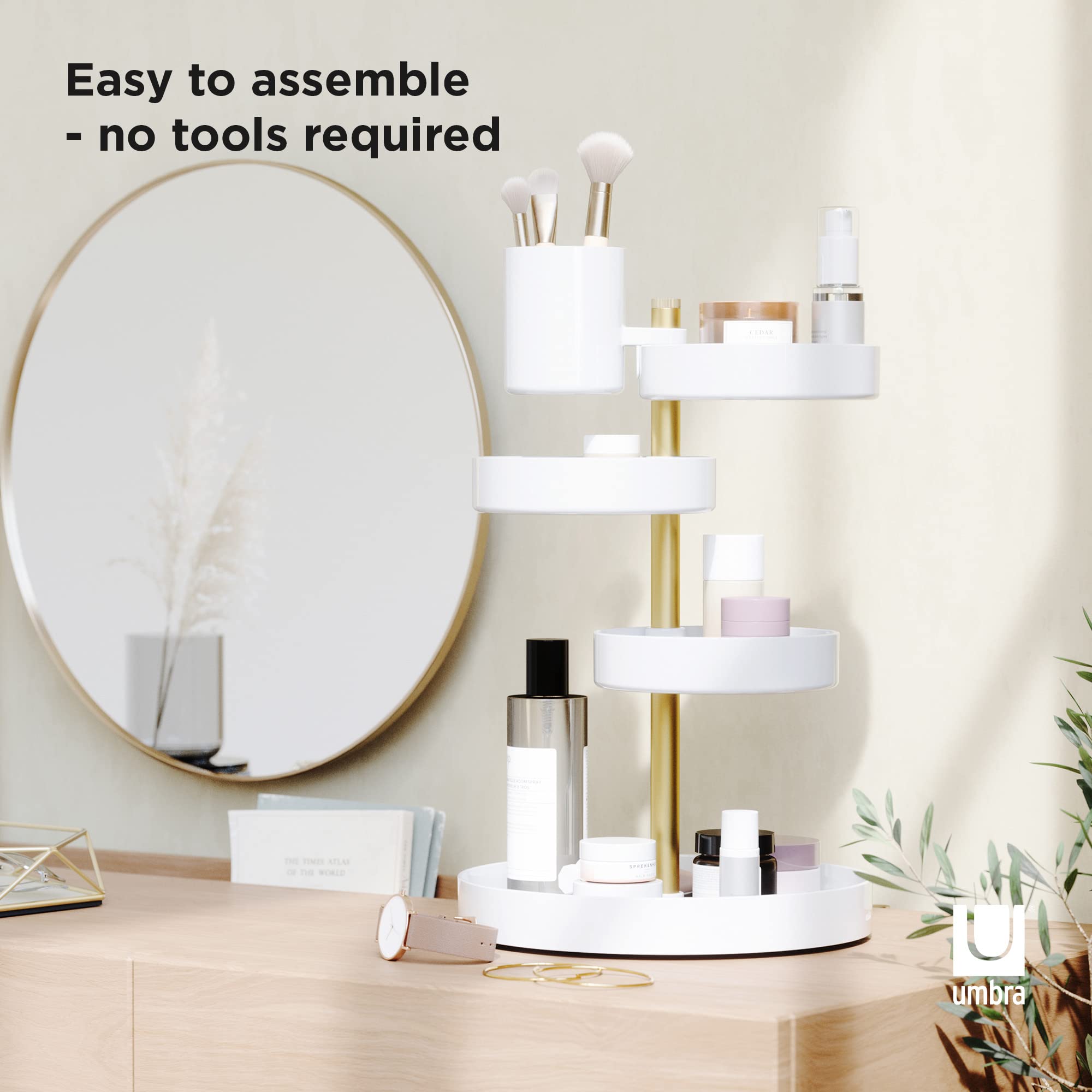 Umbra Cascada organizer voor cosmetica, Doorzichtig