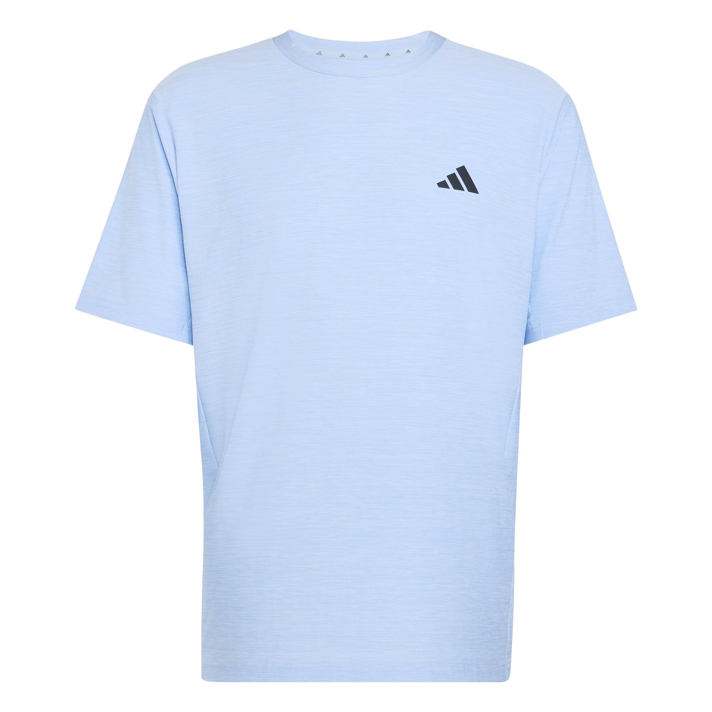 adidas Men's Workout Essentials Flex Shirt, Glow Blue Mel, L