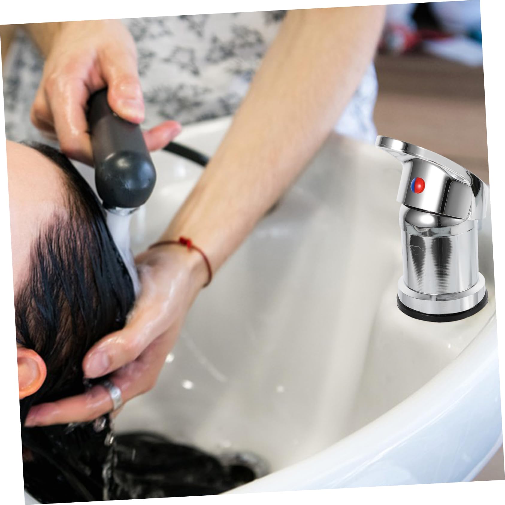 SHINEOFI Rubinetto Per Shampoo Professionale Miscelatore Fredda Accessorio Parrucchiere Design Ergonomico e Facile Controllo Temperatura Per Lavaggio
