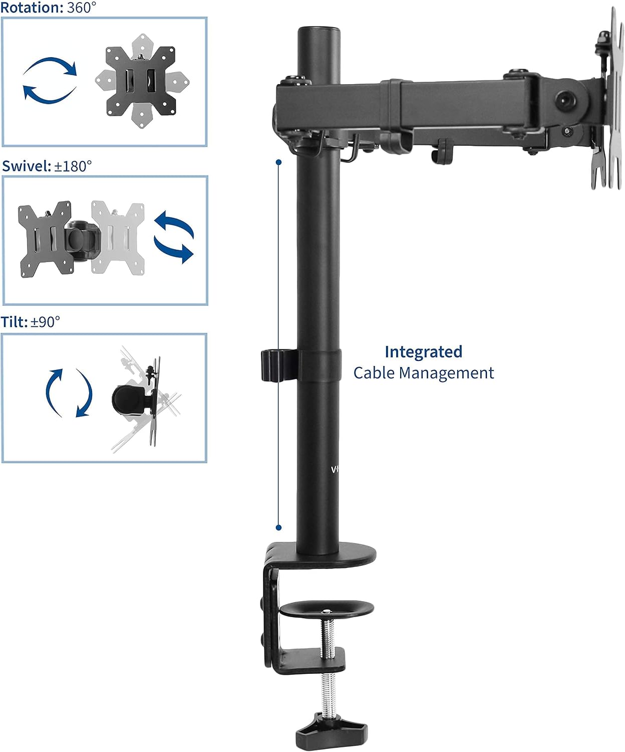 VIVO Dual 13 to 27 inch LCD Monitor Mount and CPU Steel Rolling Stand Kit, Heavy Duty, Fully Adjustable Monitor Stand and PC Cart (Bundle)