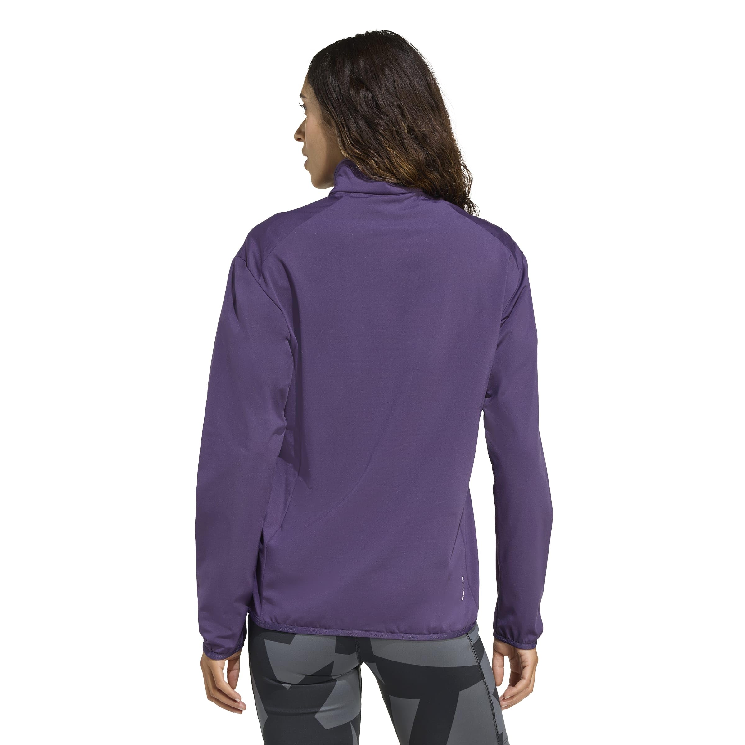 adidas Kobiety Terrex Multi CLIMAWARM Half Zip Tech Fleece Jacket, aurora plum, S