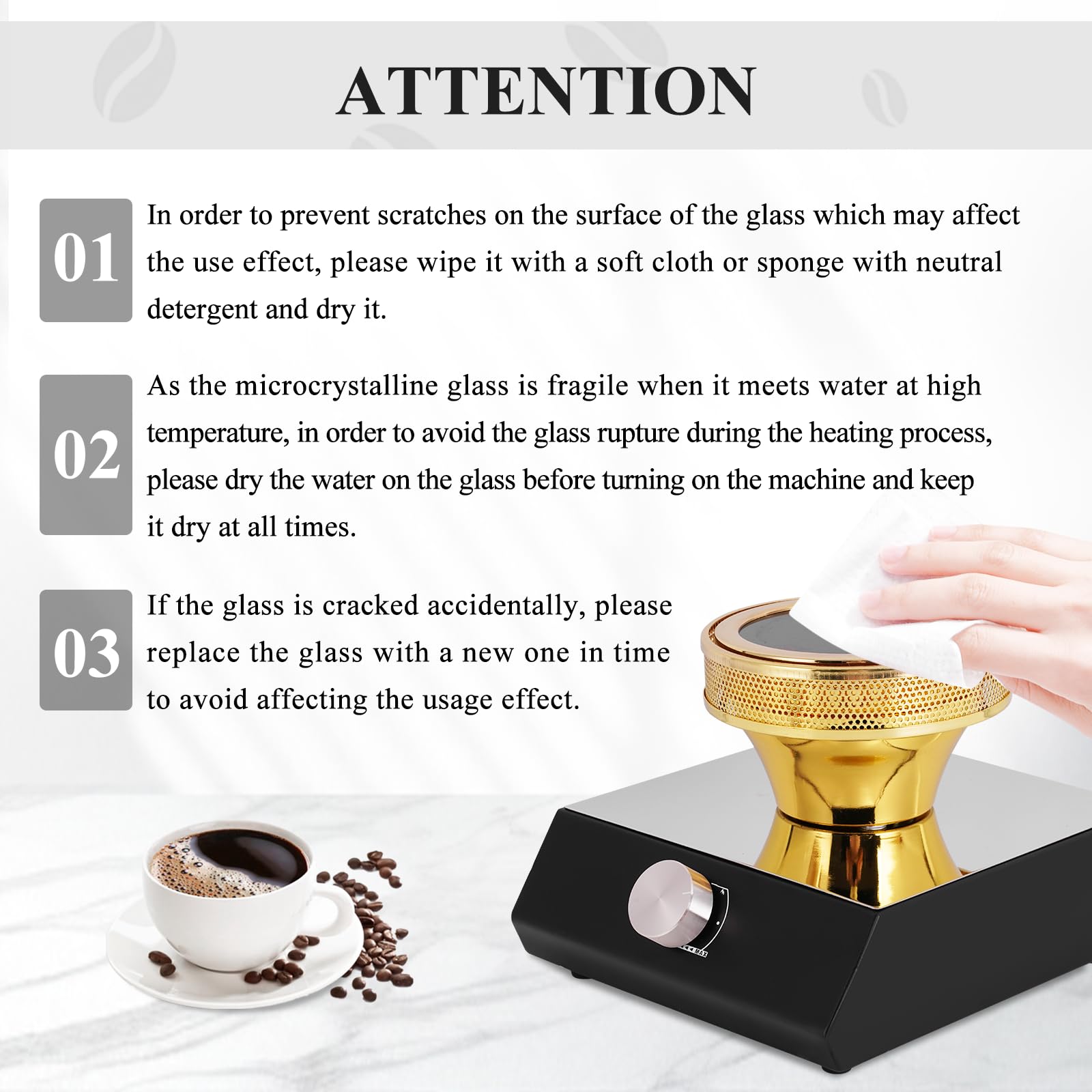 Calentador de haz halógeno Quemador de café sifón halógeno Calentador para cafetera Syphon 110V 6