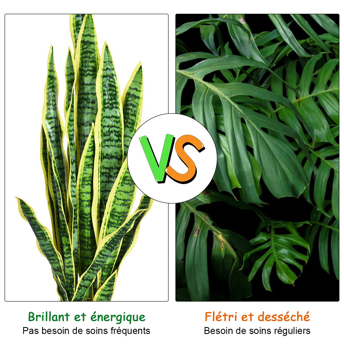 COSTWAY Plante Artificielle Déco. Interieur Sansevieria Trifasciata Bord Jaune avec Pot et 20 Feuilles Vert Arbre/Fleur Artificielle - H 90 CM pour Décoration Magasin, Bureau,Jardin,Extérieur