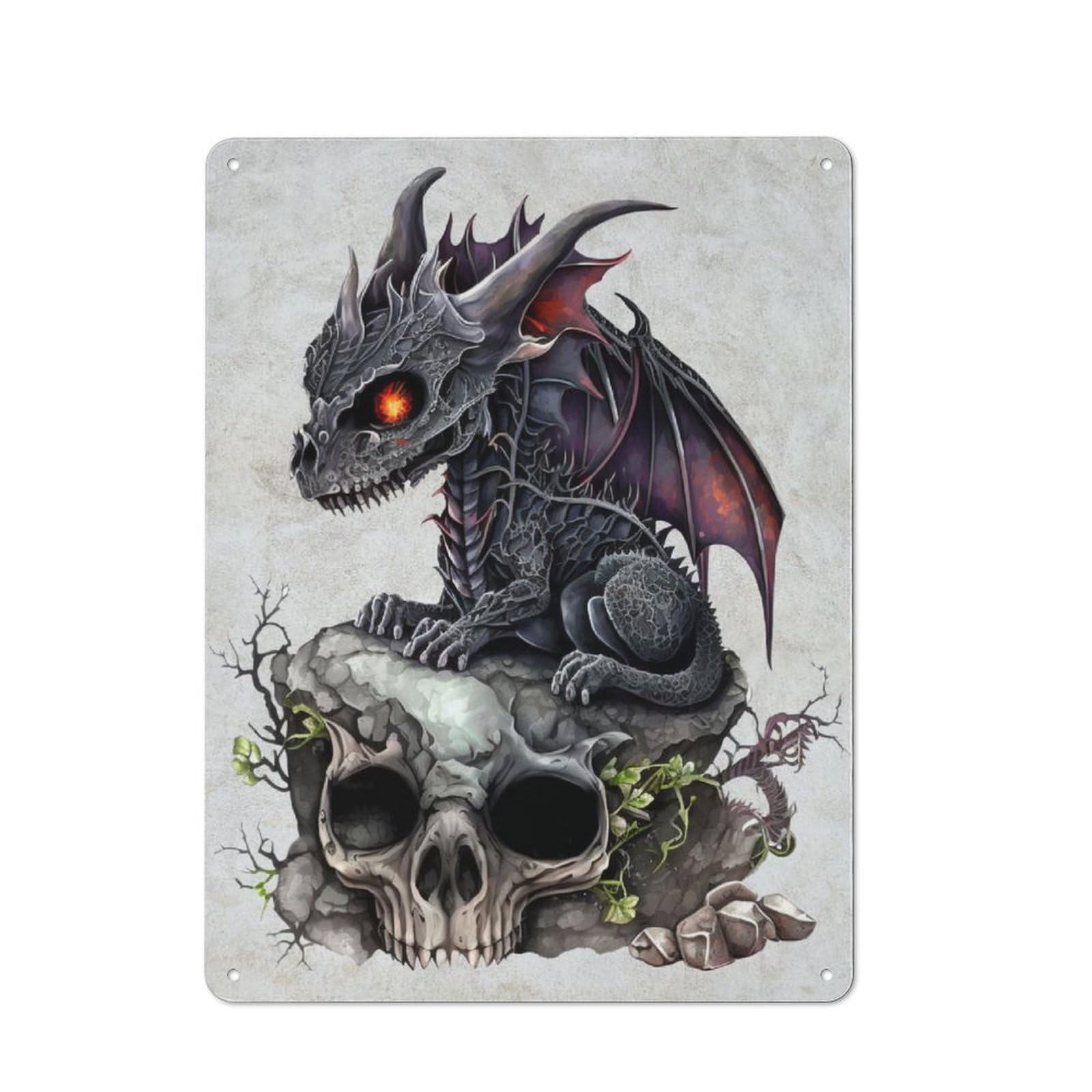 40x30cm Retro Metal Sign with The King Of Darkness for Café Or Restaurant, for Collectors Decorating Cafés And Restaurants