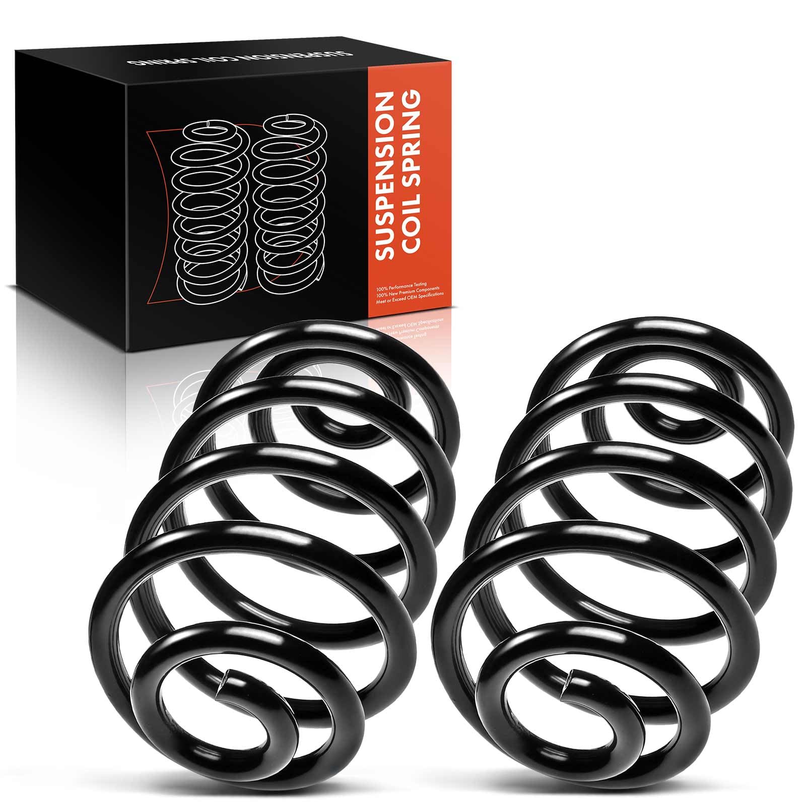 Frankberg 2 x Suspension Springs Rear Axle Compatible with 3 Series Cabriolet E30 318i 320i 325i 1985-1993 Replacement # 33539057337