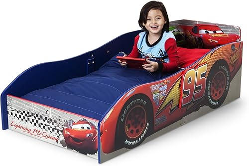 Miniatura 4 de Delta Children - Cama interactiva de madera para niños pequeños con certificado Greenguard Gold modelo Cars de DisneyPixar