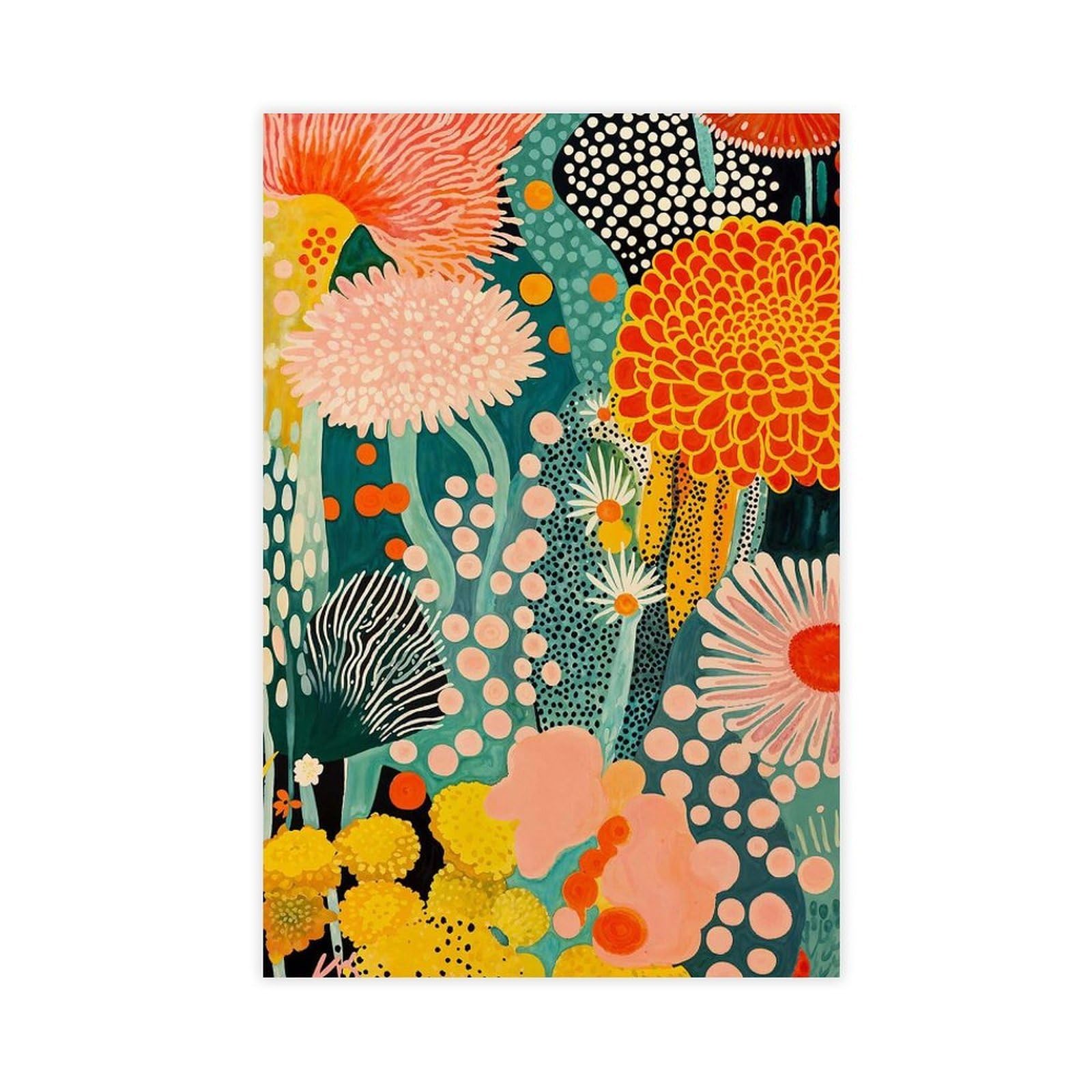 Bareronor Abstract Botanical Poster (6) Canvas Poster Bedroom Decor Landscape Office Room Decor Gift 12" L X 18" W