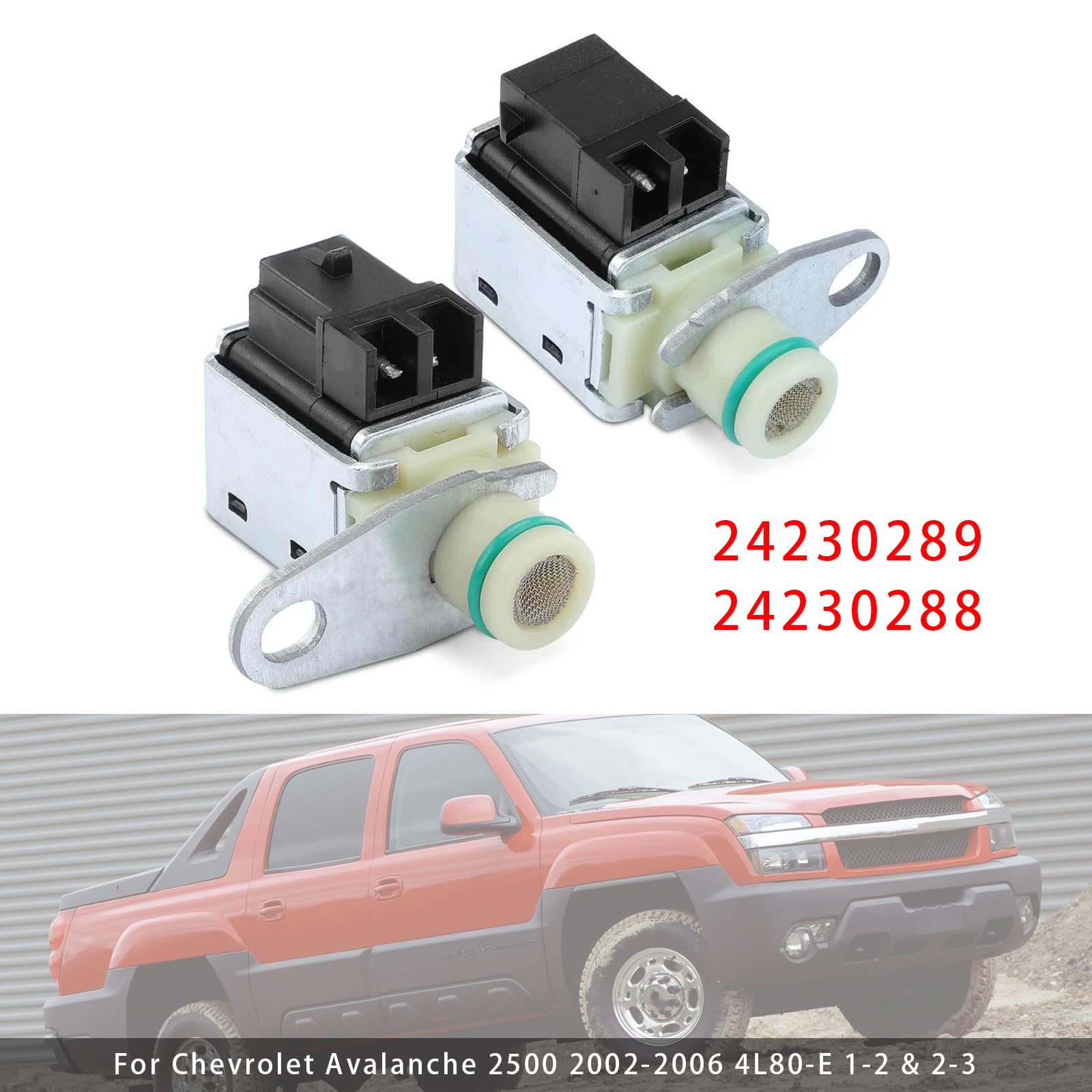 1-2 & 2-3 Shift Solenoid 24230289 24230288 Für Chevrolet Silverado 3500 Express 2500 Tahoe C1500