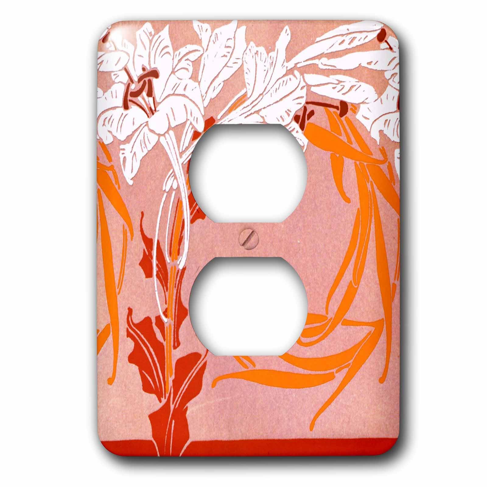 Orange et Blanc Nouveau cache prise pour dynamiser votre salon