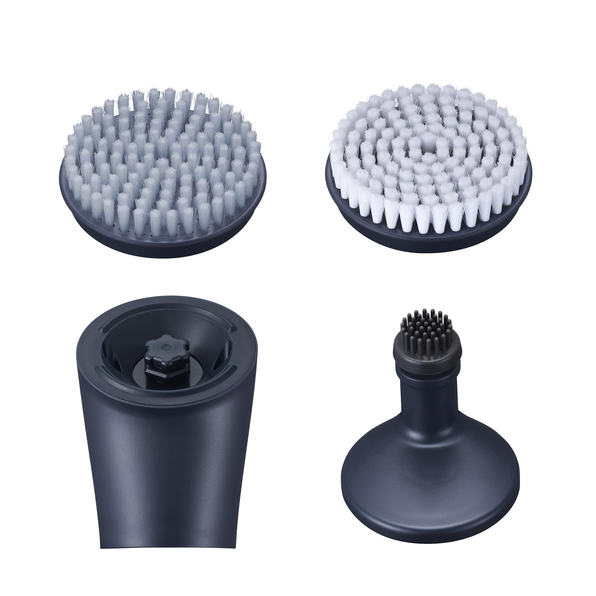 Panasonic ER-CFB1-A503 MULTISHAPE Aufsatz, Gesichtsbürsten-Aufsatzset, Gesichtspeelingbürste, Bartreinigungsbürste, Tiefenreinigungsbürste, Schwarz