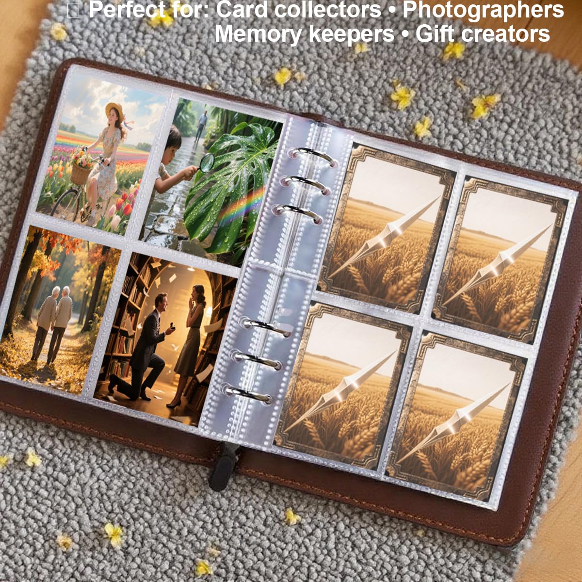 a5 trading card sleeves Amazon.com: 20 Pack - 160Pockets A5 Binder Sleeves (2.5