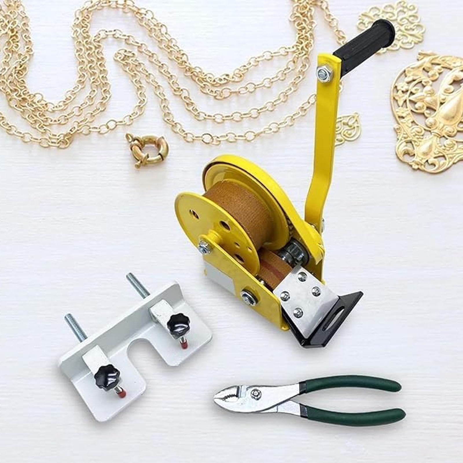 Zestaw narzędzi do rysowania drutu ręcznego - uchwyt na płytę i szczypce do produkcji biżuterii DIY, Crafting Fine & Medium Wire Earrings, Bransoletki