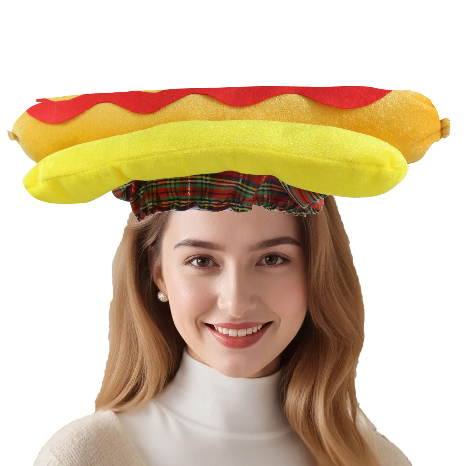 Hooin Hotdog Hat - Hilarious Novelty Costume Headwear for Fancy Dress, Food Parties, Cosplay & Festivals