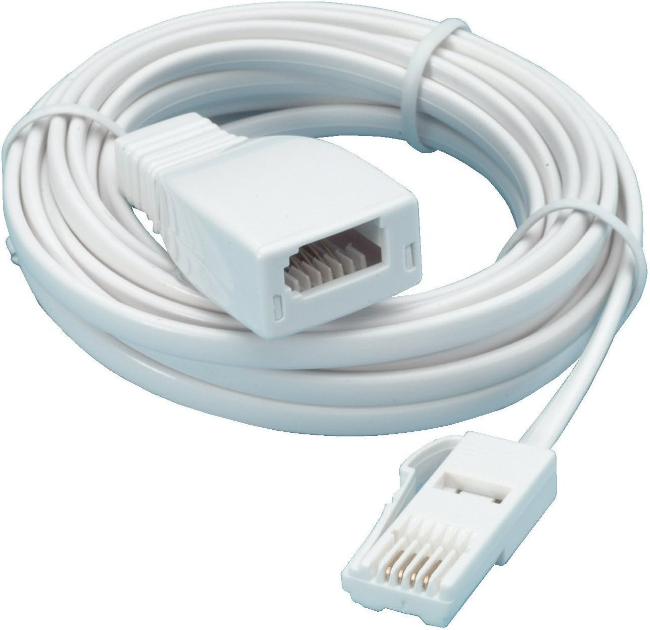 5m Telephone Extension Lead / Cable White Amazon.co.uk Electronics