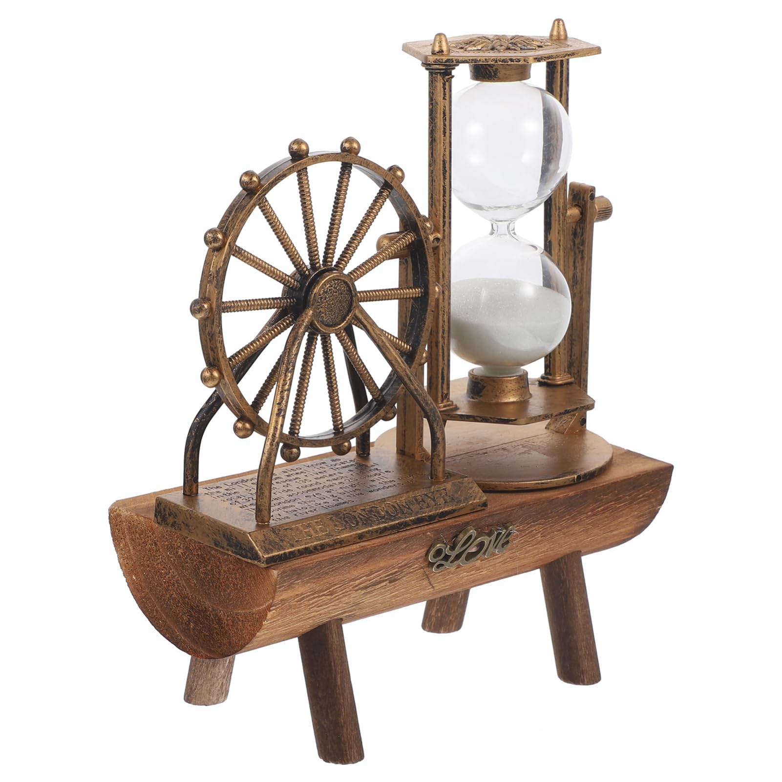 PRETYZOOM 4 Stück Riesenrad-Sanduhr-pendel Sanduhren Sandsand Zappeln Sandspielzeug Sand- Und Wasserspiegel Sanduhr Sanduhr Handgefertigte Tischdeko Sandkasten Magnetische Sanduhr Plastik
