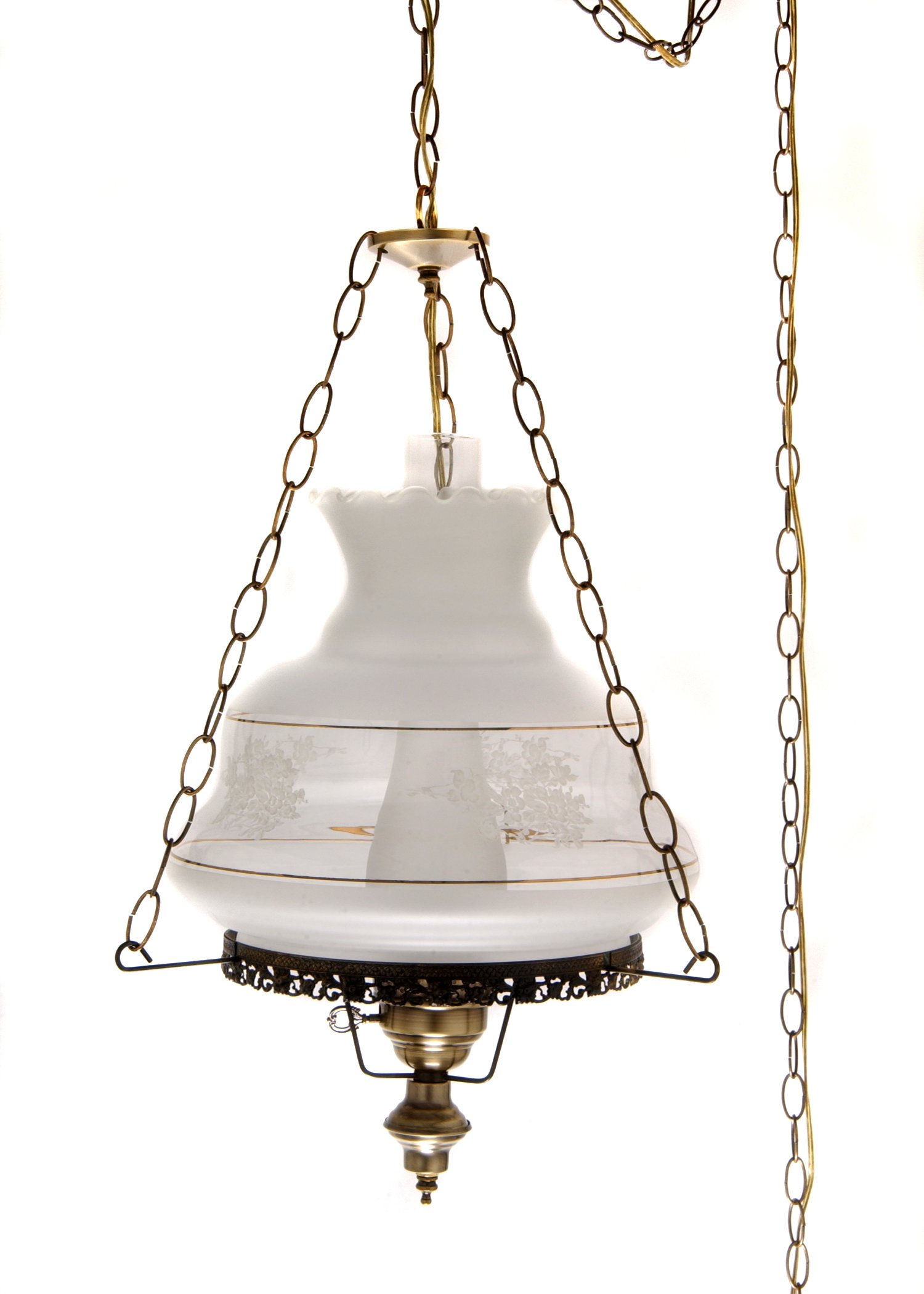 27 in. Victoria's Window Hurricane Pendant Lamp 14 in. Shade
