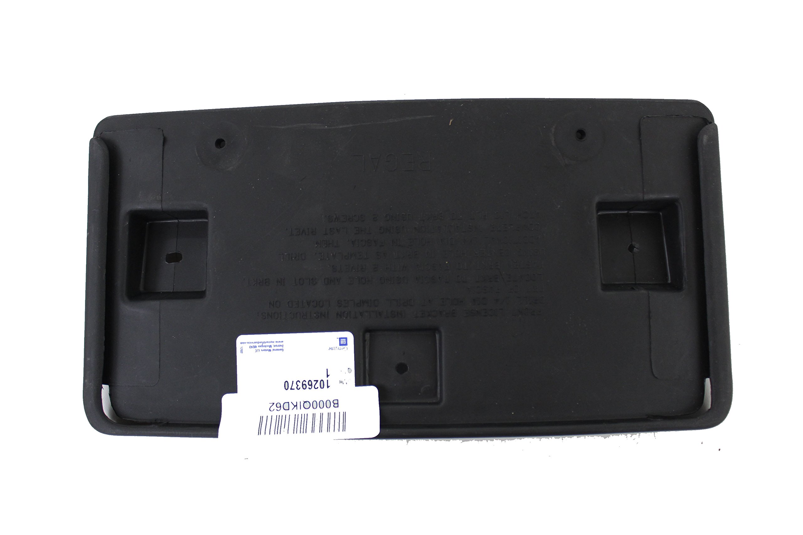 Amazon.com: Genuine GM 10269370 License Plate Bracket, Front 
