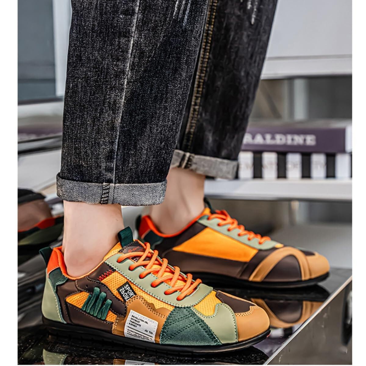 Scarpe Sportive Basse, Traspiranti, Leggere, Resistenti all'Usura, Antiscivolo, da Uomo