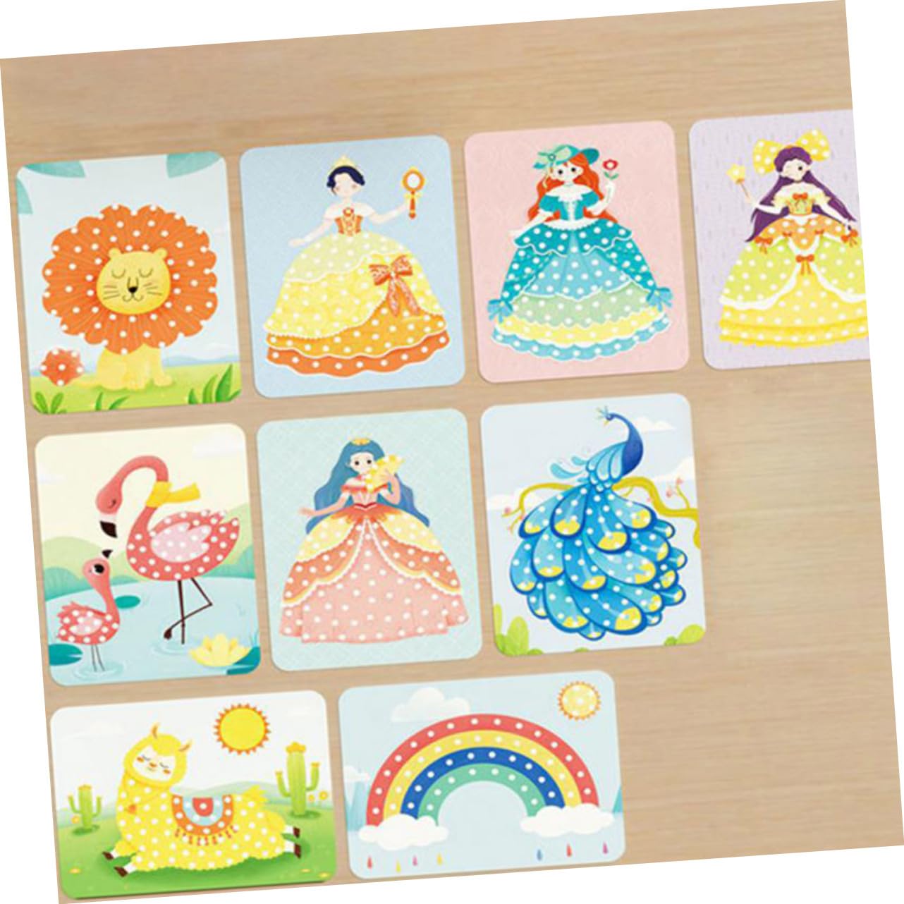 SHINEOFI Kit Creativo per Ragazzo Ragazza di Pittura a Foratura Fai da Te Materiali in Cotone Perlato e Tessuto, Favorisce la Creatività e Abilità Manuali per Decorazioni Uniche