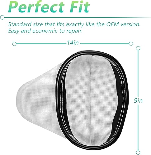 Miniatura 3 de ANTOBLE Bolsa de tela HEPA 2KE2105000 para Hoover Royal Shoulder Vac Pro Commercial Parts, filtro HEPA mochila limpiador bolsas de vacío compatibles