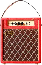 Hibilly Amplificador De Guitarra Pré-Valvulado Retroman Combo 2024 - Amplificador Compacto E Potente Para Apresentações Profissionais E Sessões De Prática, Cor Vermelha