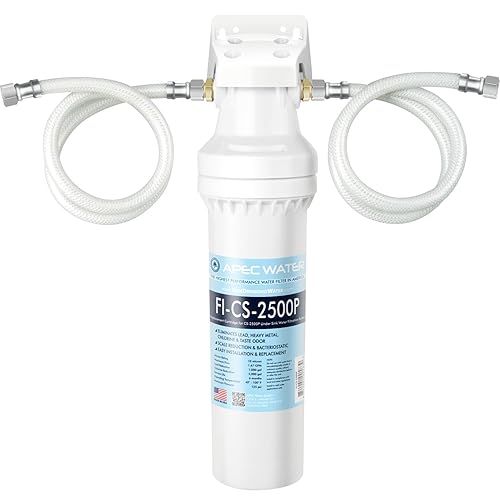 APEC Water Systems CS-2500P Sistema de filtración de agua para debajo del fregadero de ultra alta capacidad más inhibidor de escala Filtro fabricado