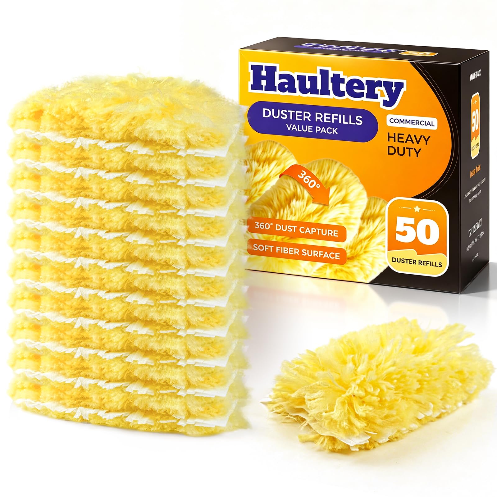 Haultery 50-Count Heavy Duty Duster Refills for Swiffer Dusters