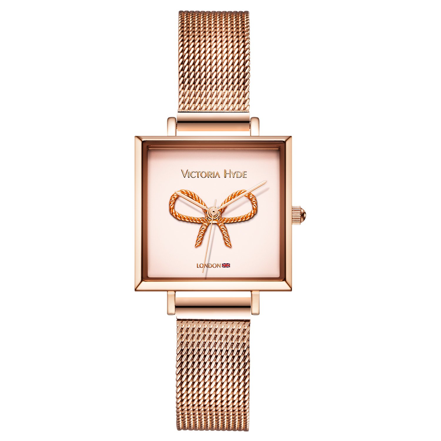 VICTORIA HYDE Orologi da Donna Quarzo Analogico Quadrante quadrato/rotondo Con Arco/Farfalla 3D Pelle/Acciaio Inossidabile Strap
