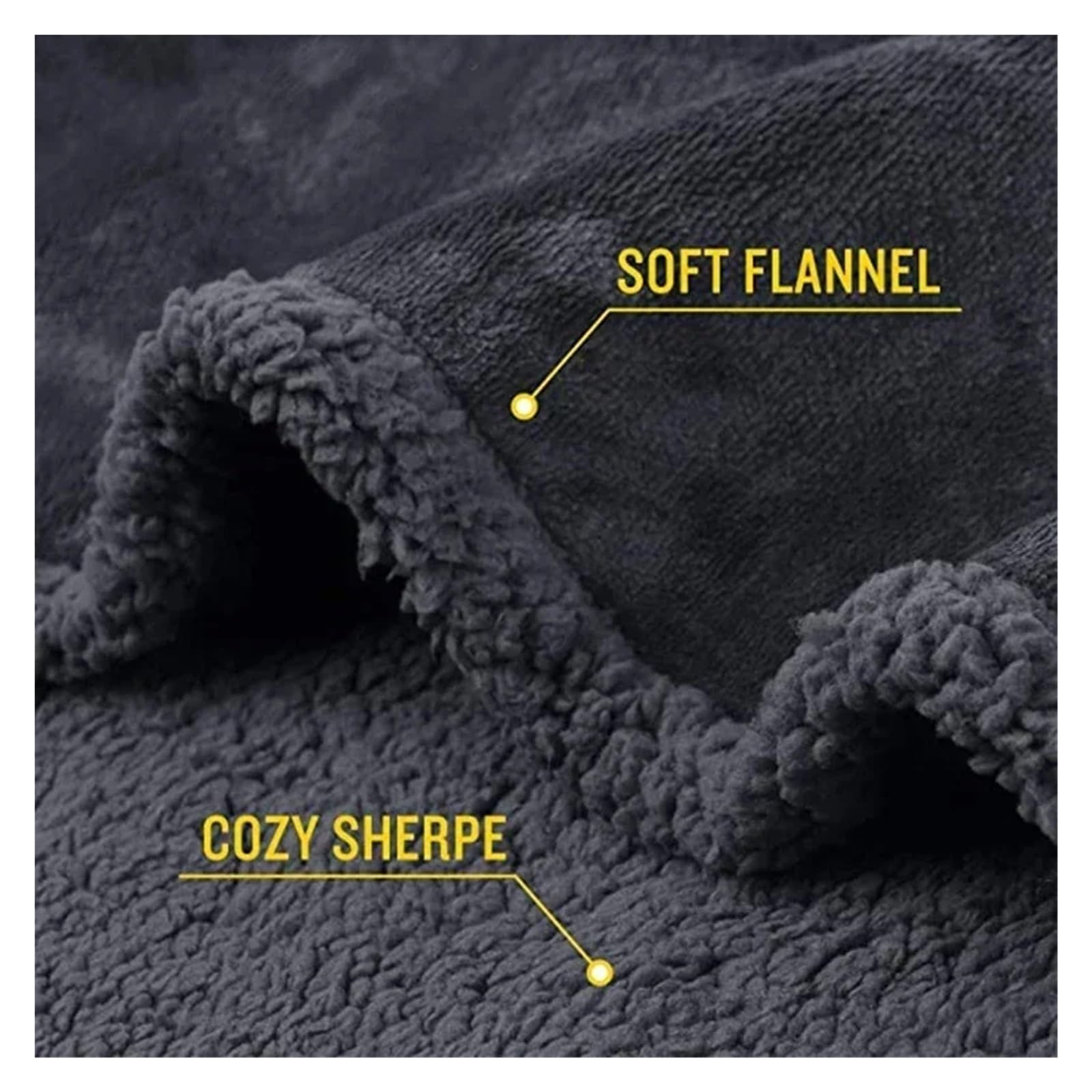 Manta de Sofá Mantas peludas de Invierno cálido y Acogedor hogar Pareja romántica Manta Impermeable Gruesa Gran tamaño Microfibra(Black,L (145x165cm))
