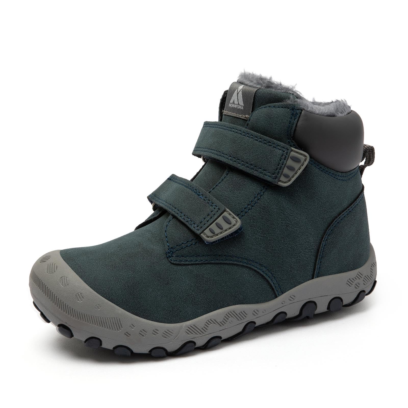 Mishansha Zapatos Invierno Niño Botas de Nieve Niña Calientes Botines Niños Antideslizante, Tallas 24-38 EU