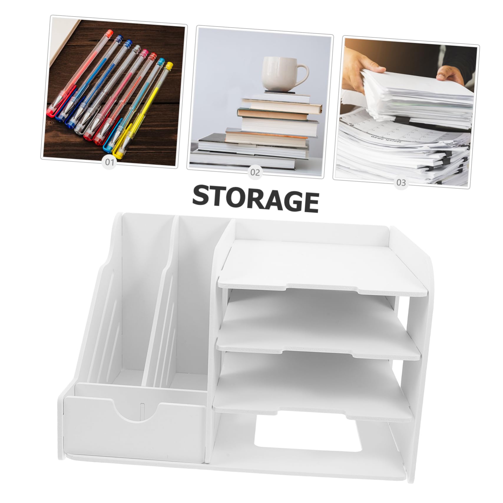 Półka Na Biurko Organizer Na Biurko Półka Organizer Na Papier Organizer Na Notatniki Organizer Na Pliki Akcesoria Na Biurko Biuro Domowe Biuro Szkolne