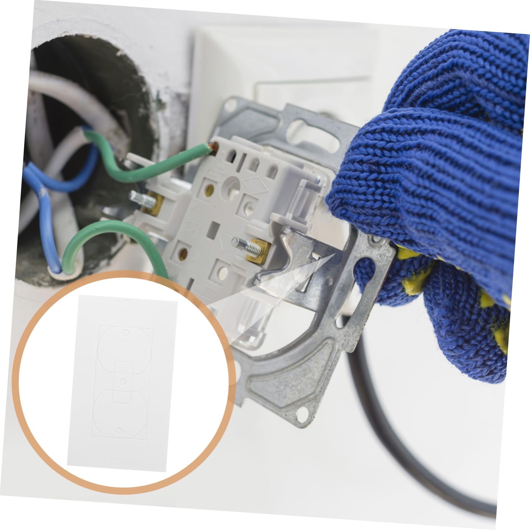Housoutil 200 Pezzi Guarnizione In Schiuma Isolante Coperture Per Prese Di Sicurezza Protezioni Per Prese Elettriche Protezioni Per Prese Per Prese Coperture Per Prese A Muro Isolamento