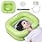 Cehim Inflatable Shampoo Basin - Portable Shampoo Bowl, Hair Washing Basin for Bedridden, Disabled,Injured, Hair Wash Tub for Dreadlocks and at Home Sink Washing (Green)