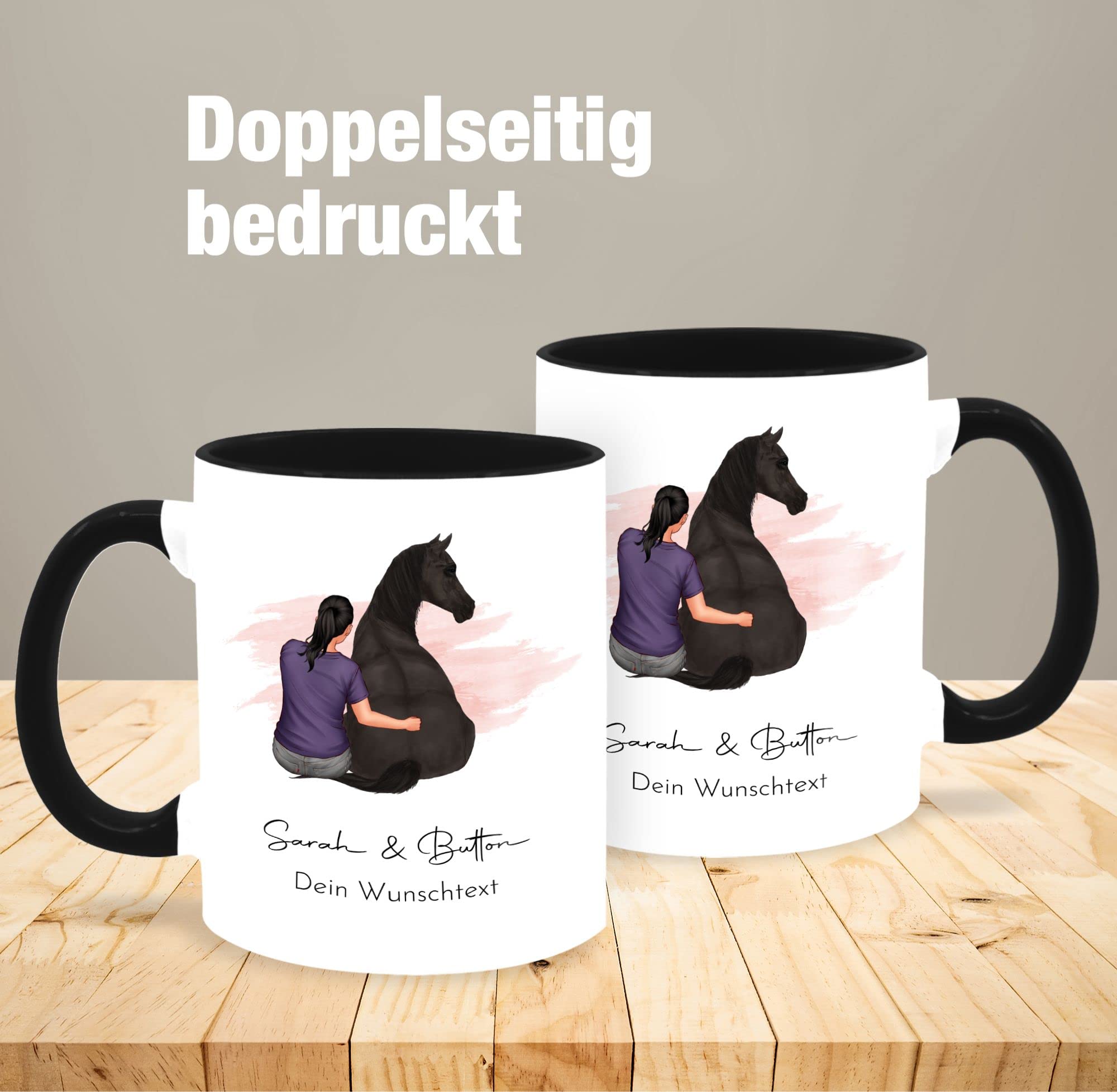Lustige Pferde-Tasse Mit Spruch – 330 Ml Keramik, Spülmaschinenfest, Beidseitig Bedruckt