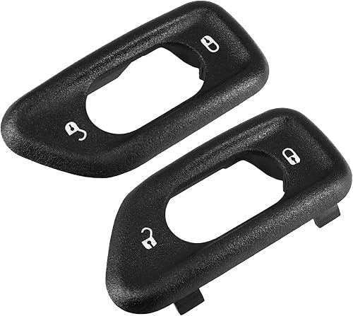 CULMKARI 1 par de bisel de interruptor de bloqueo de puerta para Je-ep Wrangler JK 2011-2018 Interruptor de bloqueo de puerta lateral del conductor