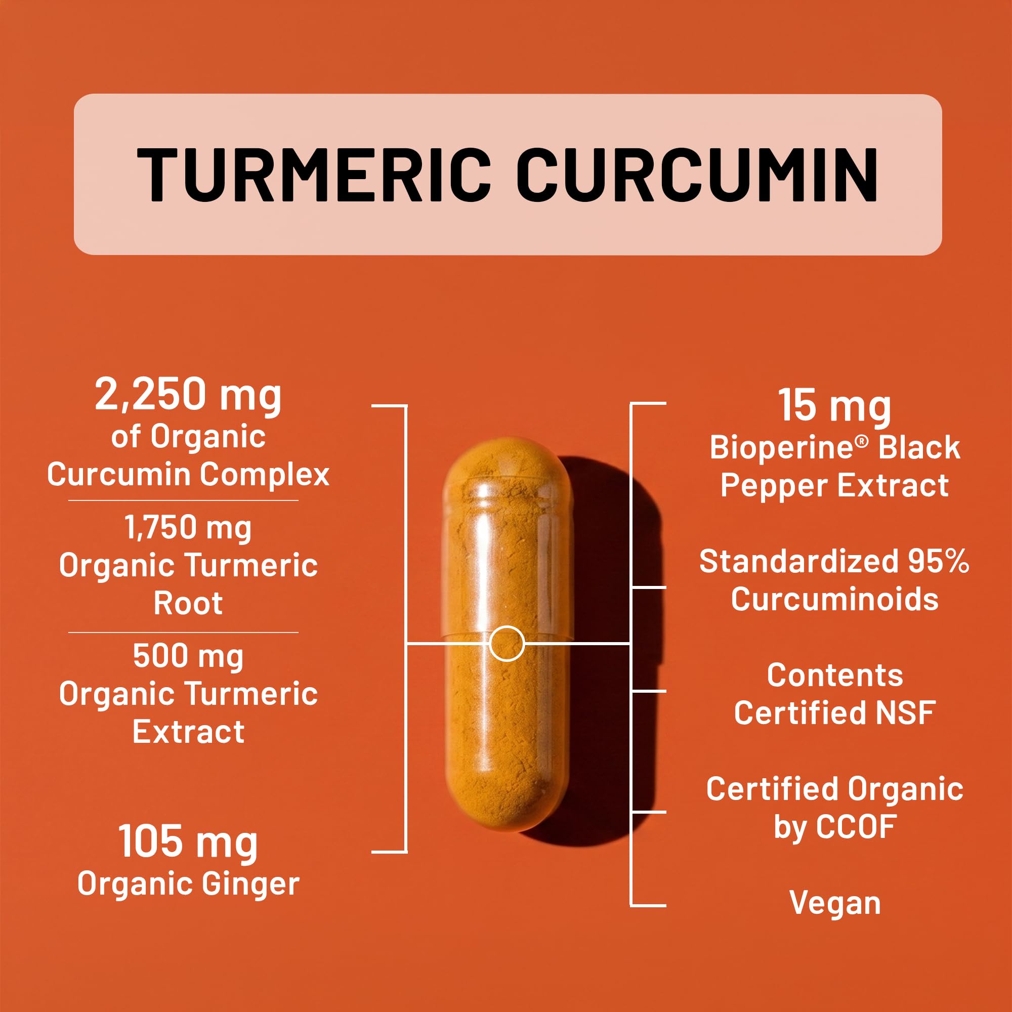 NatureWise Turmeric Curcumin 2250mg Supplement with BioPerine, 360 Capsules — Amazon image 3