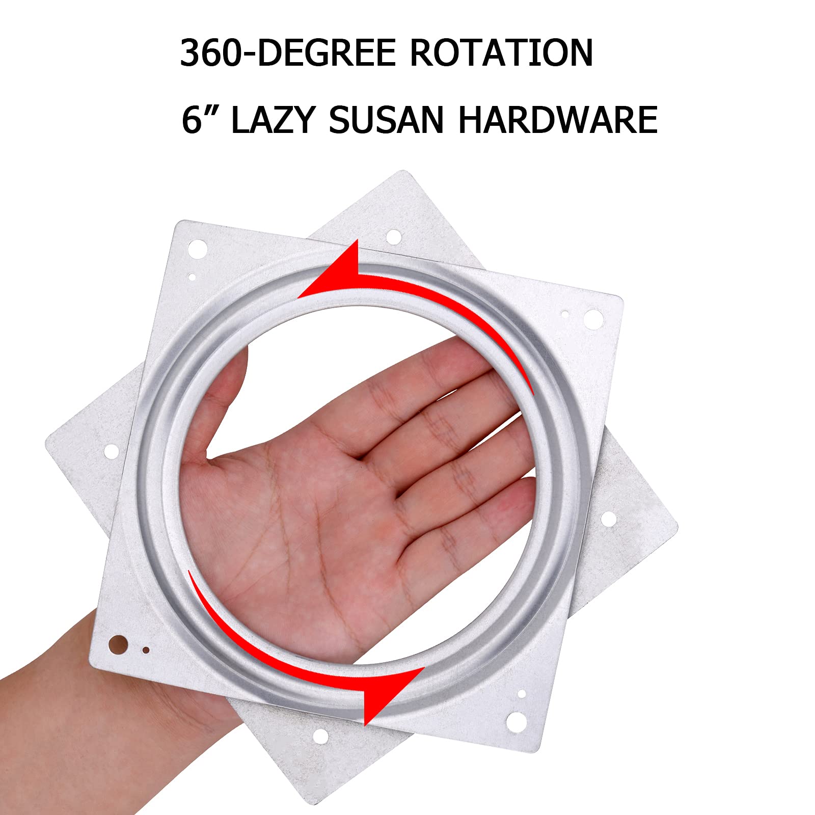 Buy 8Pack 6Inch Lazy Susan Hardware 5/16" Thick Square Lazy Susan