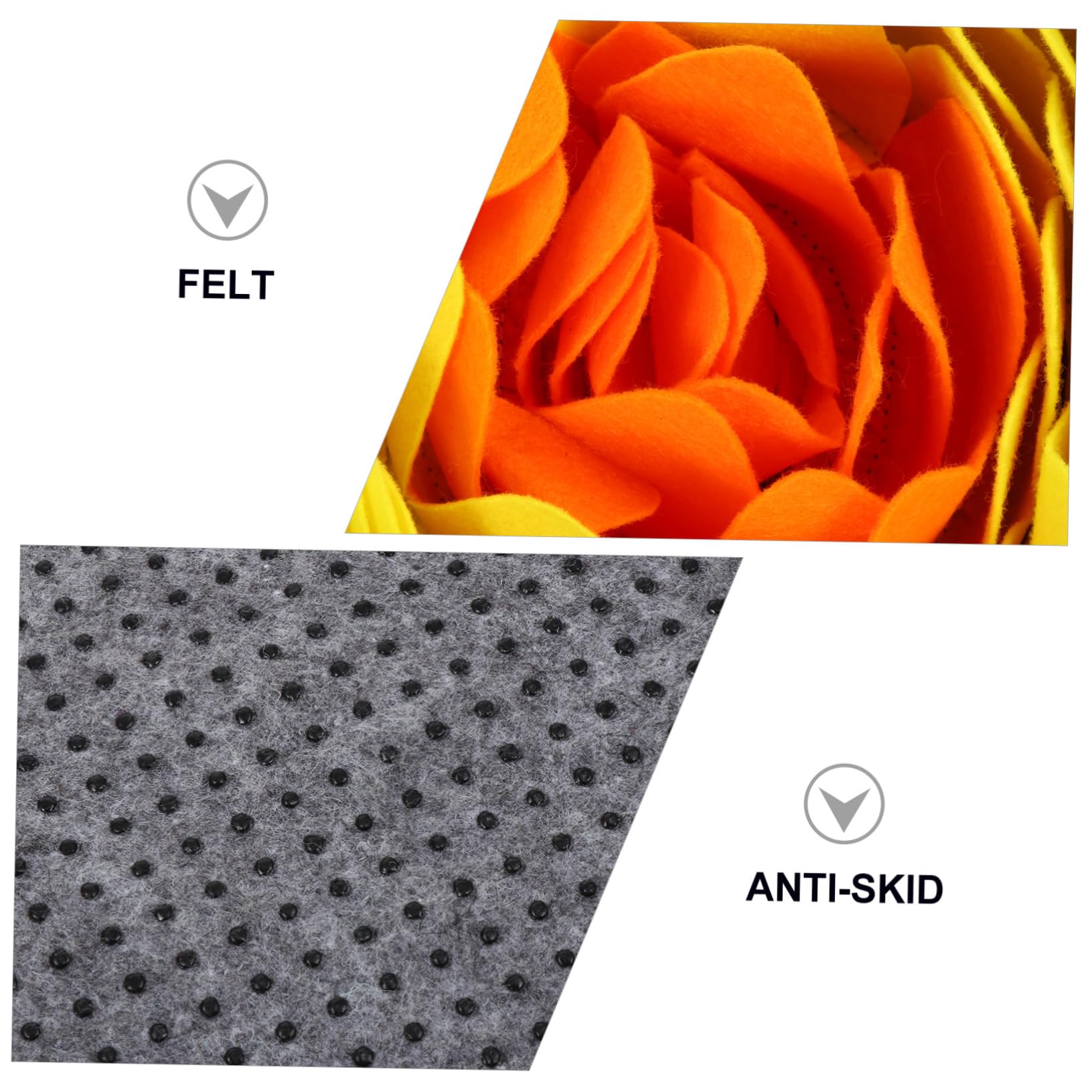 Beavorty 2stücke Pet Dog Sniffle Mat Für Effektives Futtertraining Atmungsaktive rutschfeste Pet Floor Mat Für Langsames Fressen Und Interaktives Spielzeug Leuchtenden Farben