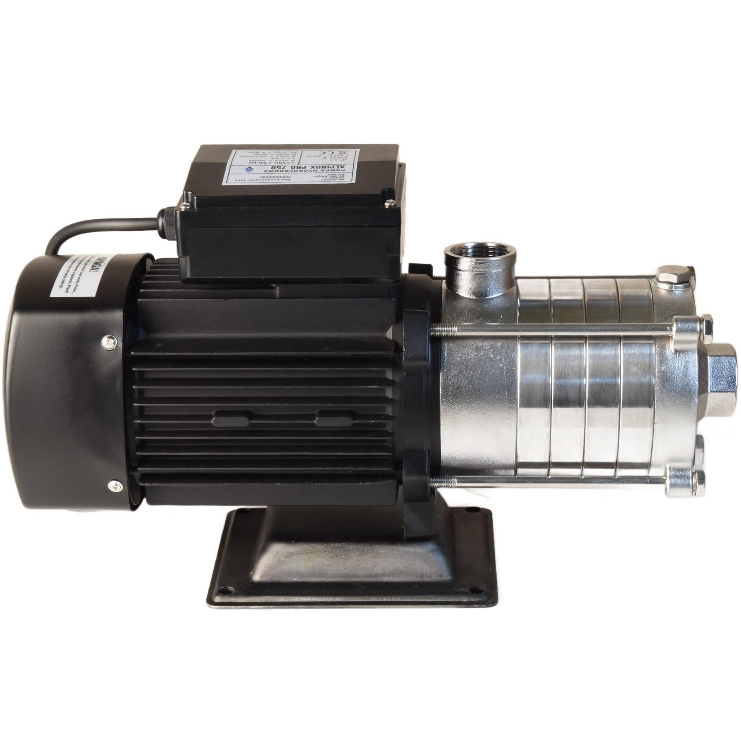 Pompa dell'acqua ALPINOX PRO 750 (550 W, 4200 l/h, altezza di mandata 47 m) - per acqua pulita - pompa PREMIUM da giardino, per irrigazione dell'acqua piovana