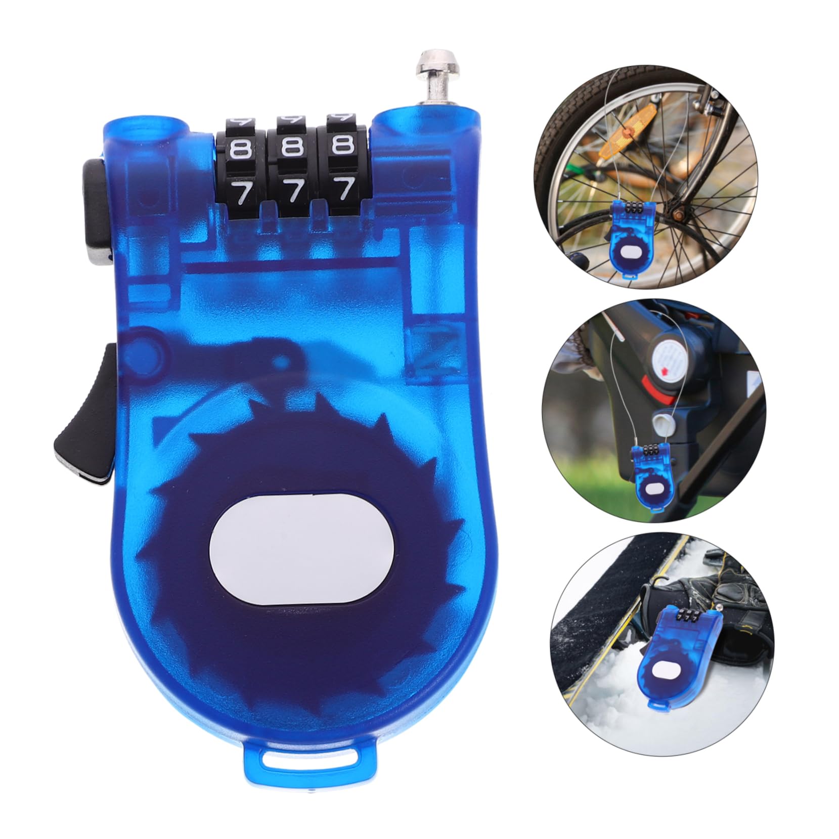 HANABASS De Combinación Antirrobo para Bicicleta Protección De Snowboard Codificado para Bicicleta Antipérdida para Tabla con Contraseña para