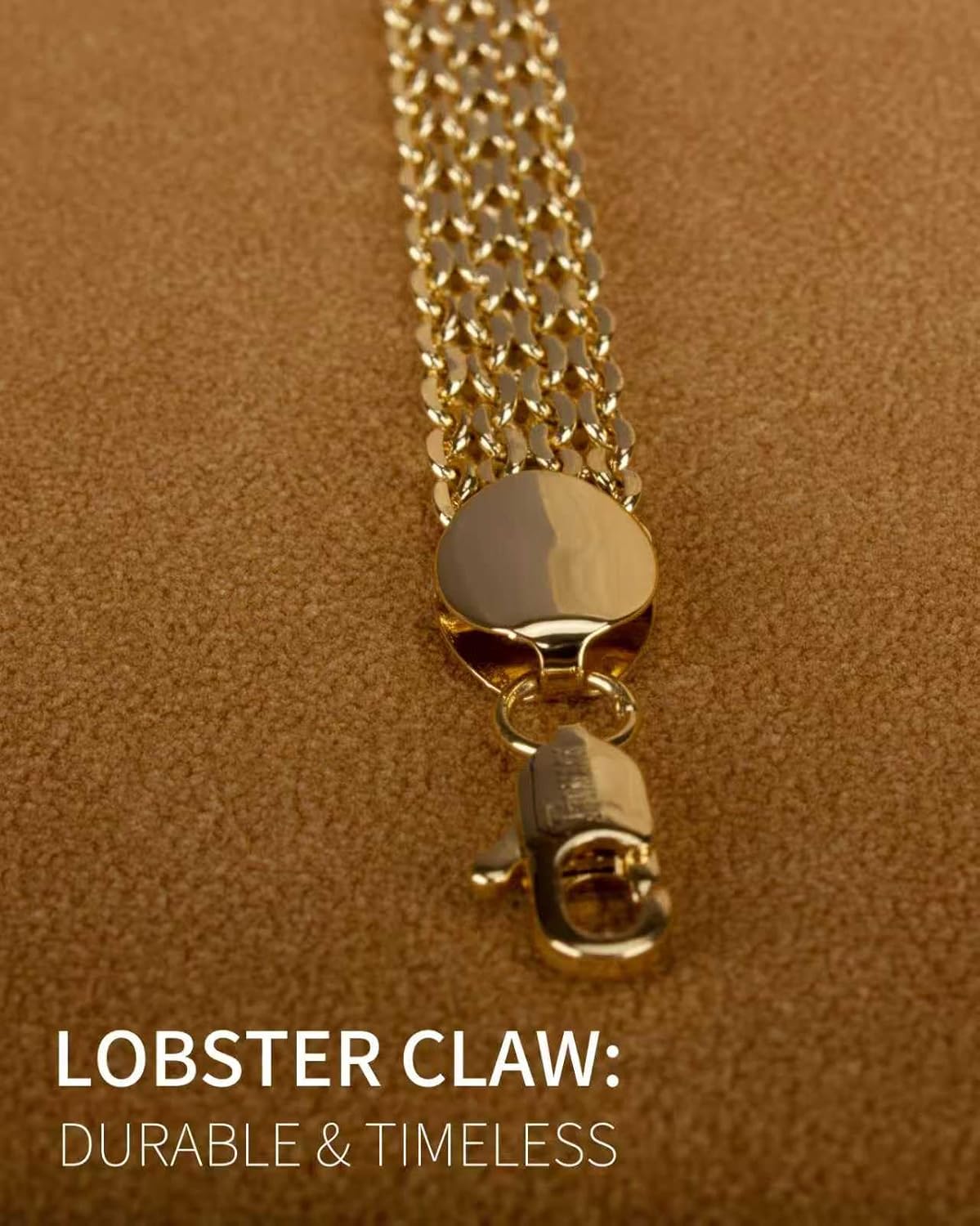 14K Gold 10mm Mesh Chain Link Bracelet | Gold Bracelets For Women | Jewelry Gift