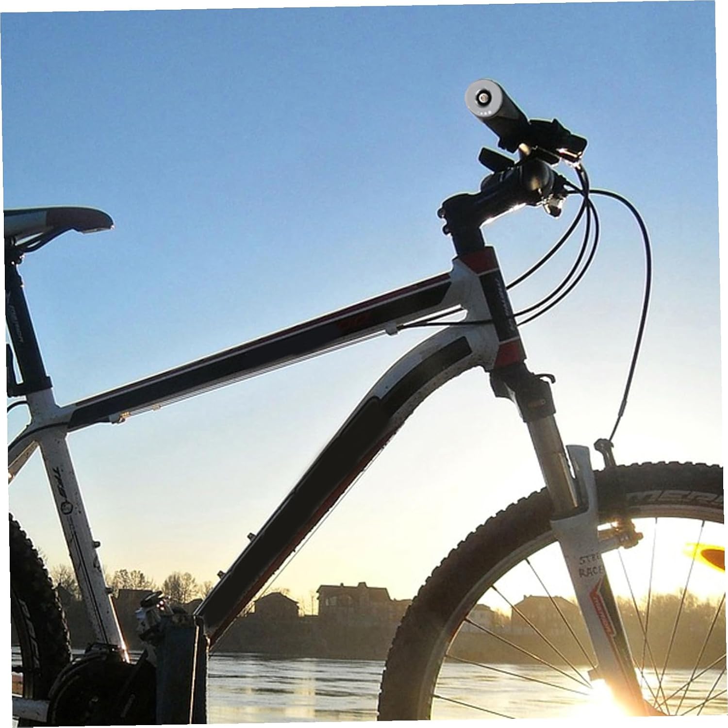 KOMBIUDA 1pair Lightweight Aluminium Alloy Handlebar Plugs Vibration and Abrasion Resistance Easy to Install Bar Ends for Mountain and Road Bicycles Elegant Gecko Silver