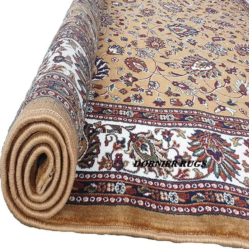 Image of Beautiful Kashmiri Silk Carpet for Your Hall & Living Room Bedroom Drawing Room Thick and Anti Slip Long Carpets and Rugs 8x11 Size